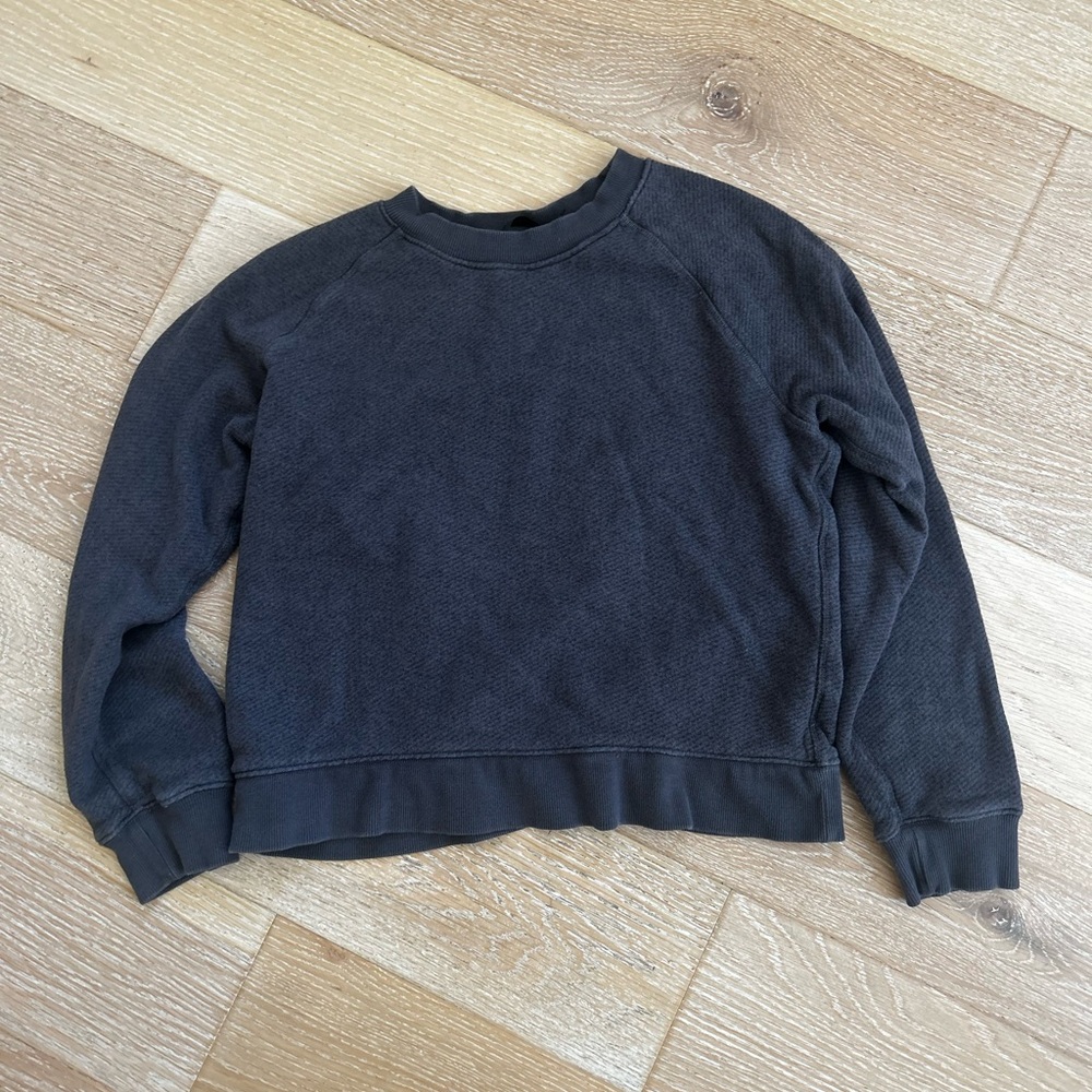 Jenni Kayne Saturdays Sweatshirt, Charcoal Gray, Small